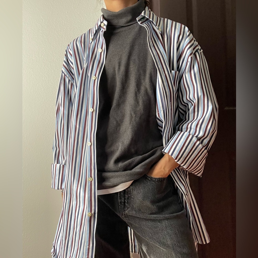Y2K Tommy Hilfiger striped button down